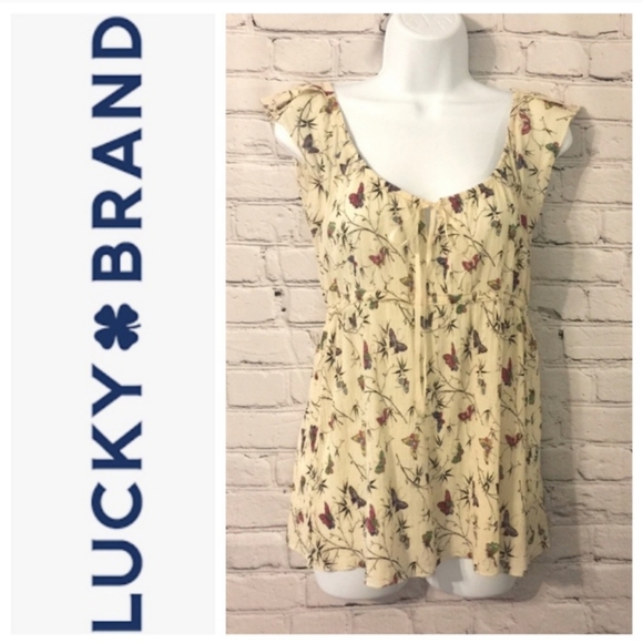 Lucky Brand Tops - Lucky Brand Flutter Sleeve Too